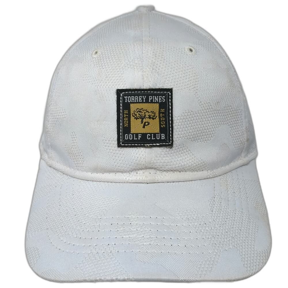 Imperial Snapback White One Size Hat Torrey Pines Golf Club Textured Pattern